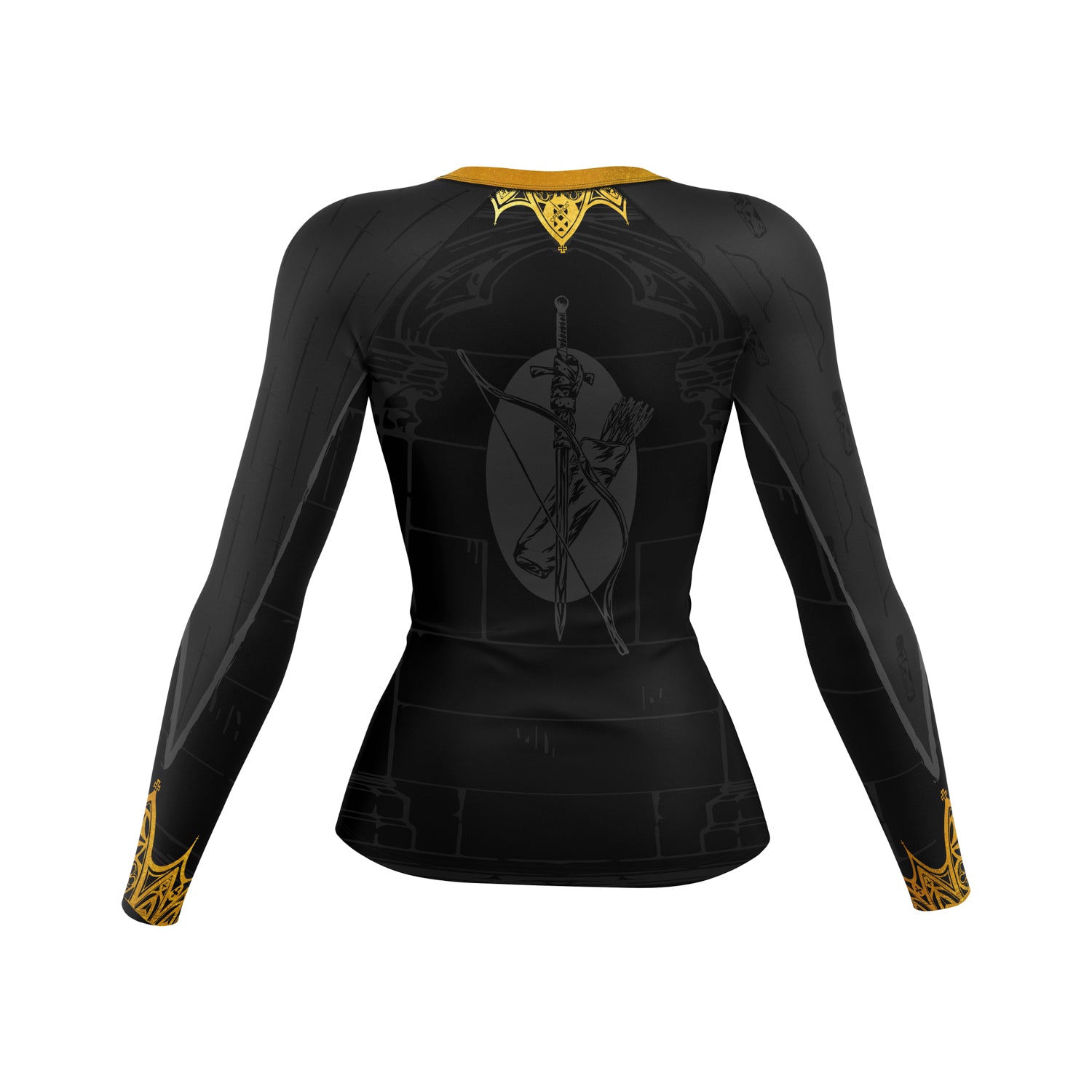 Schwert und Bogen – Rashguard Frau